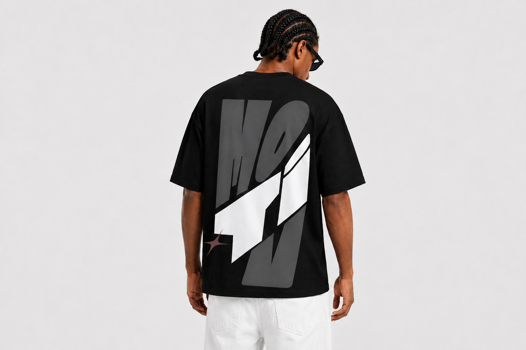 First Contact Oversized T-Shirt Black